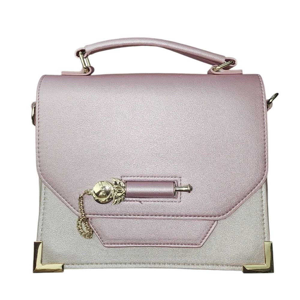 LOUNGEFLY SAILOR MOON Scepter Latch Pink Crossbody Handbag satchel